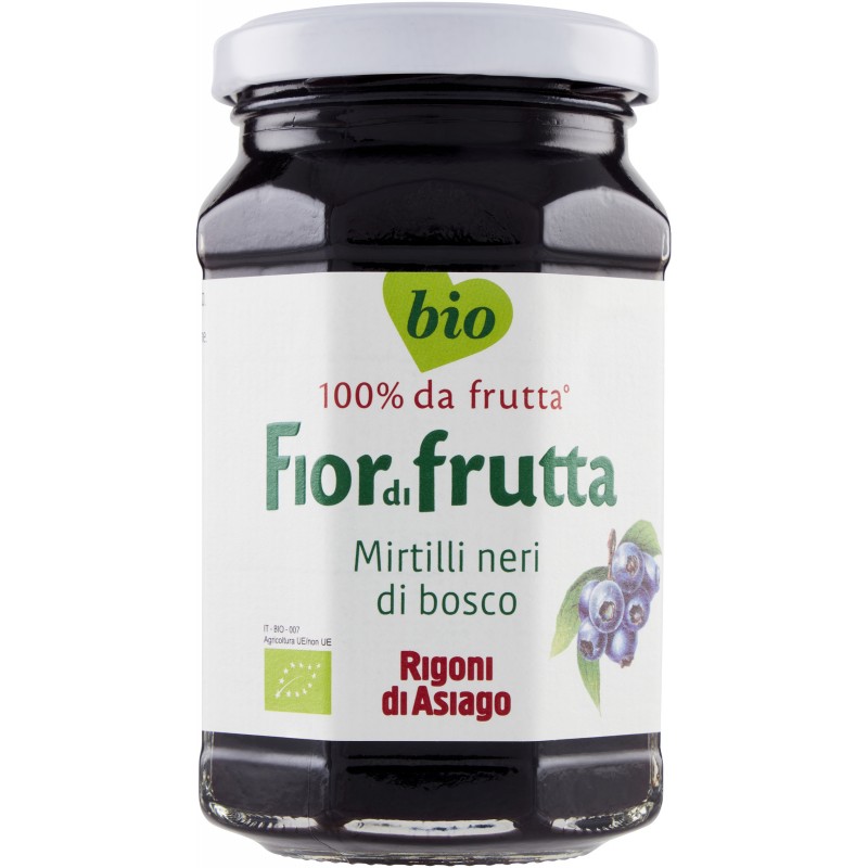 Rigoni di Asiago Fiordifrutta Mirtilli neri di bosco bio 250 g Rigoni di Asiago Fiordifrutta Mirtilli neri di bosco bio 250 g