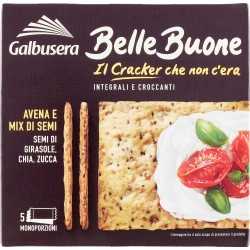 Galbusera BelleBuone il Cracker che non c'era Avena e Mix di Semi 5 x 40 g