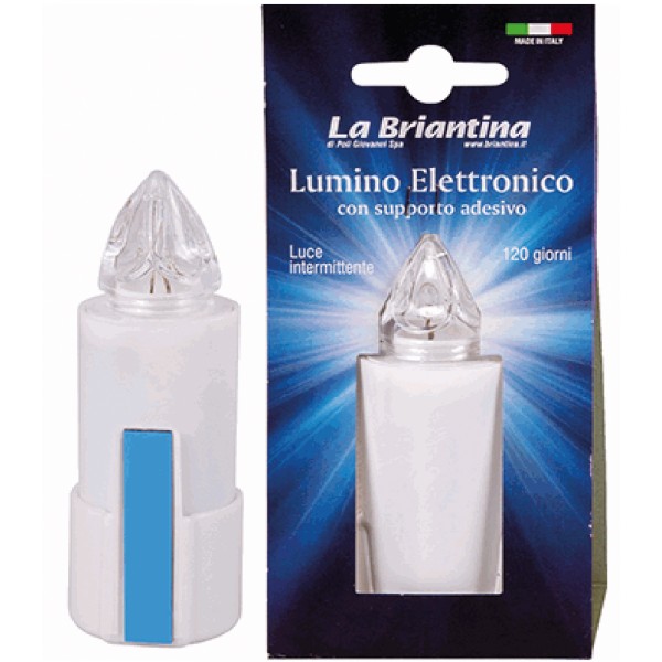 lumino elett. bianco c/adesivo 120 gg