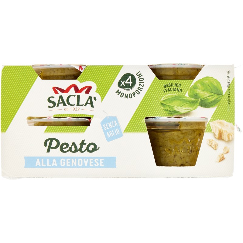 sacla pesto genovese no aglio gr45x4