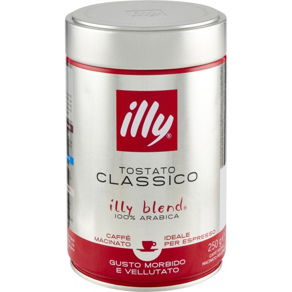 Illy Caffè Espresso Rosso Macinato Classico Barattolo gr. 250