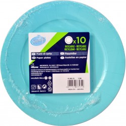 Soft Soft piatti carta compostabili azzurro x10