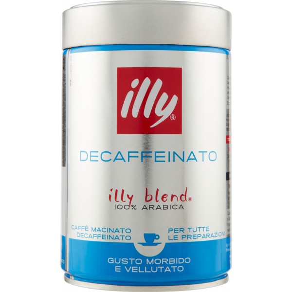 Illy Caffè Decaffeinato Macinato In Barattolo gr. 250