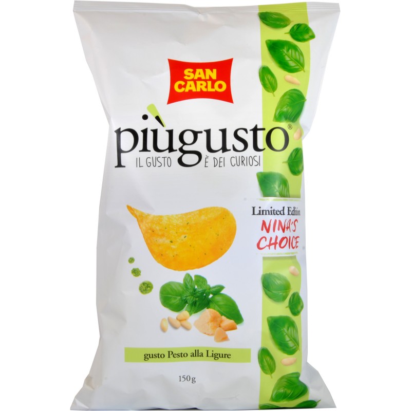 S carlo Patatine Piu Gusto Pesto Gr150 s-carlo-patatine-piu-gusto-pesto-gr150