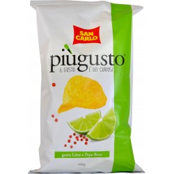 San Carlo patatine più gusto lime pepe gr.150
