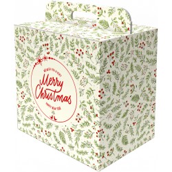 Scatola da regalo cm.33x24x34 merry panna