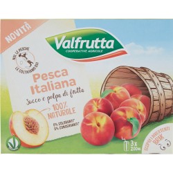 Valfrutta Pesca Italiana Succo e polpa di frutta 3 x 200 ml