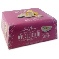 Dais colomba con crema alla ricotta e gocce di cioccolato fondente gr.800