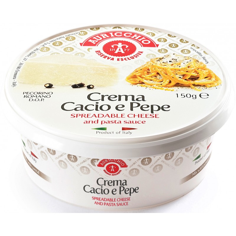 auricchio crema cacio e pepe vasc.gr150