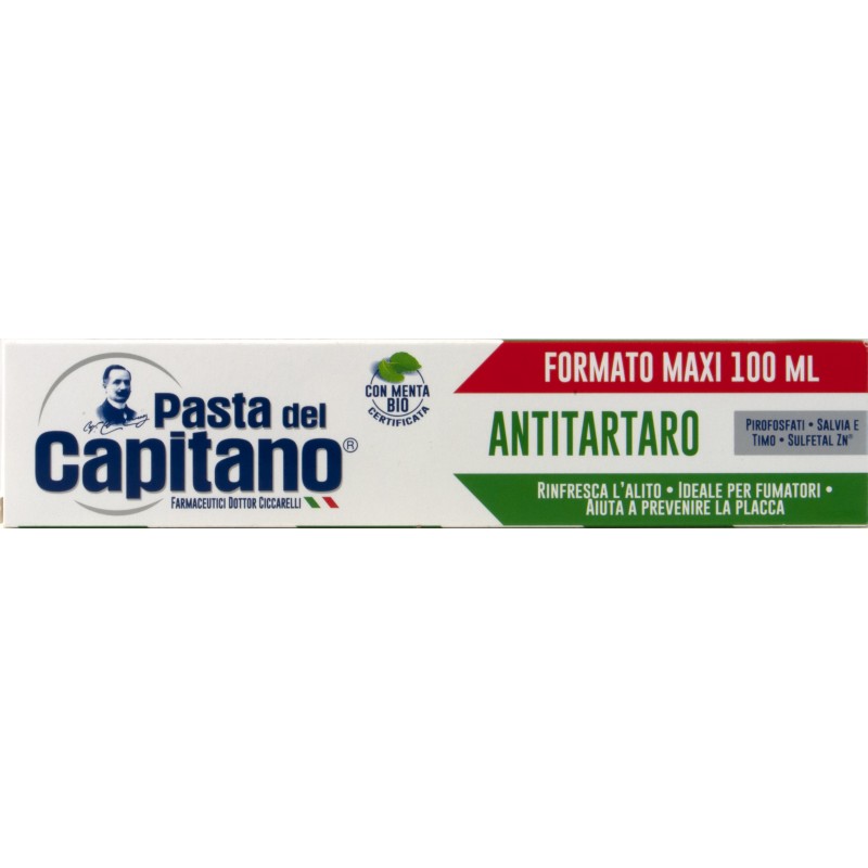Pasta del Capitano dentifricio Antitartaro 100 ML IV8590 Pasta del Capitano dentifricio Antitartaro 100 ML IV8590