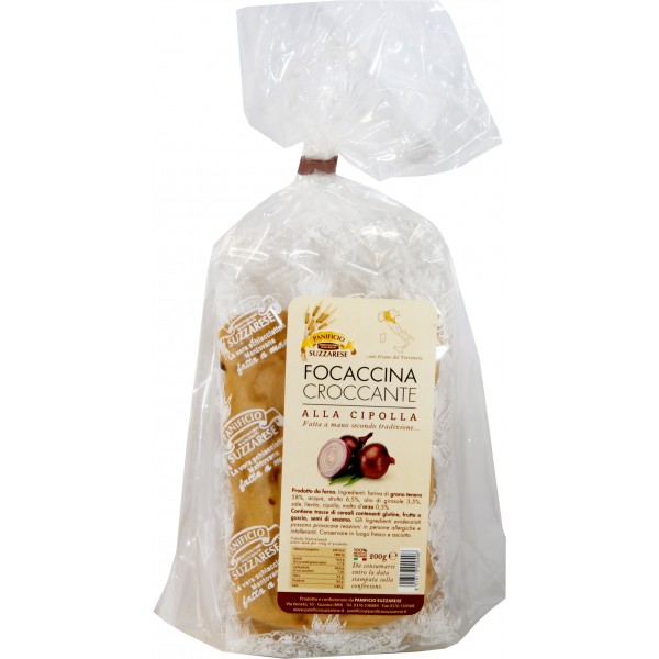 Suzzarese schiacciatina gusto cipolla gr.200 Suzzarese schiacciatina gusto cipolla gr.200