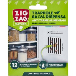 Zig Zag Natura Salva Dispensa Trappole Anti Tarme Alimentari 2 pz
