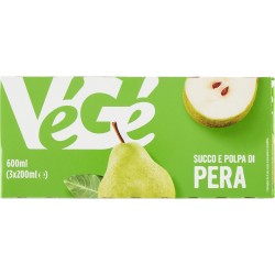 VéGé Succo e Polpa di Pera 3 x 200 ml