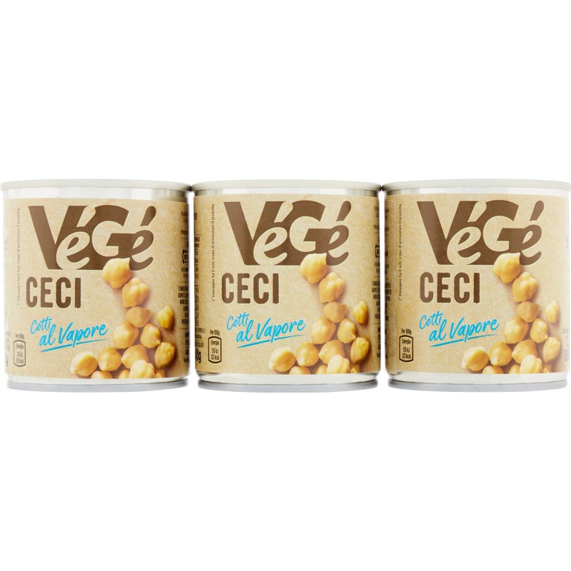 VéGé ceci cotti al vapore gr.150x3 VéGé ceci cotti al vapore gr.150x3