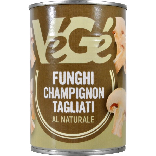 VèGè funghi champignon tagliati al naturale gr.380 VèGè funghi champignon tagliati al naturale gr.380