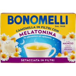 Bonomelli Camomilla in Filtri con Melatonina e con Magnesio Setacciata in Filtri 14 filtri 35 g