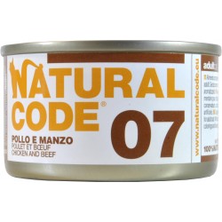 Natural code pollo e manzo gr.85