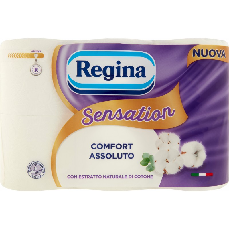 Regina Sensation carta igienica 6 rotoli