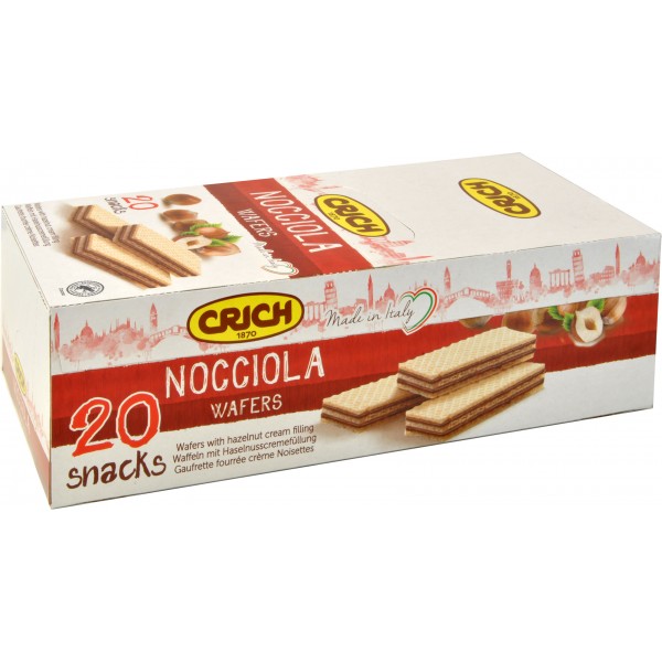 Crich wafer alla nocciola 20x45gr Crich wafer alla nocciola 20x45gr