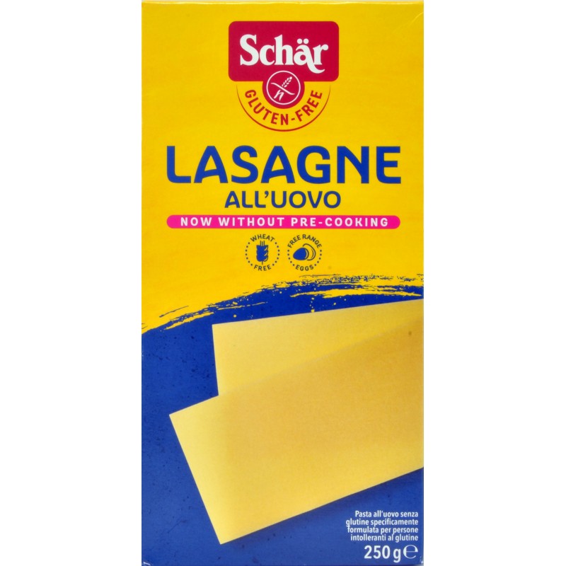 Schar lasagne all'uovo senza glutine gr.250