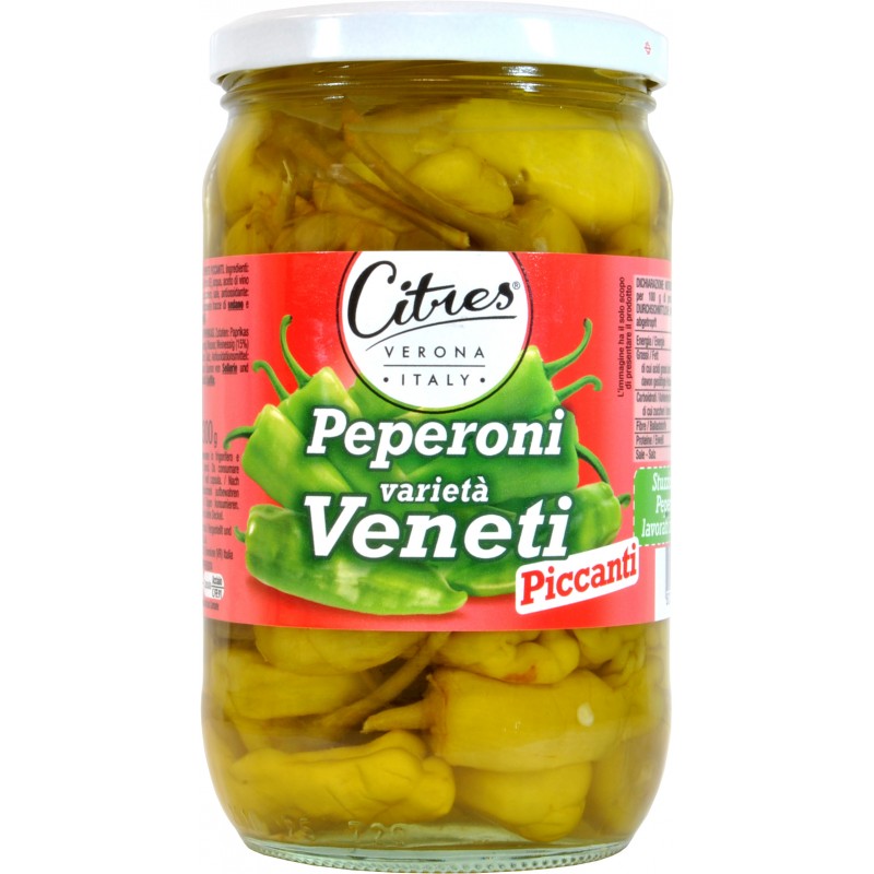 Citres peperoncini veneti piccanti in aceto gr.600 Citres peperoncini veneti piccanti in aceto gr.600