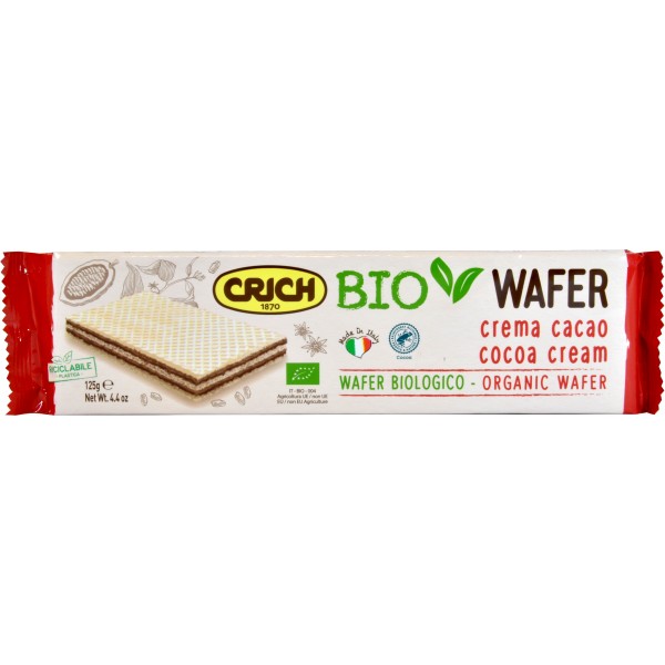 Crich wafer al cacao bio gr.125 Crich wafer al cacao bio gr.125