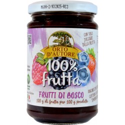 Orto d`autore marmellata i frutti di bosco 100% it gr.340
