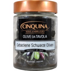 Cinquina olive nere al forno 180g