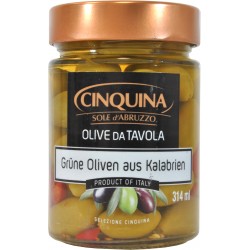 Cinquina olive verdi calabresi gr.180