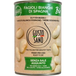 Gusto sano fagioli bianchi di spagna bio g400