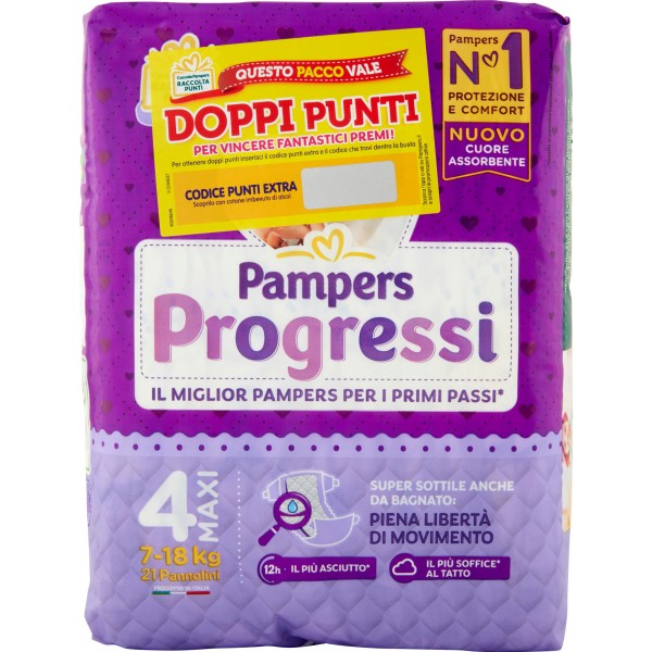 pampers progressi maxi 7-18kg x21