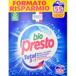 Bio presto detersivo in polvere 55 misurini kg.2.75