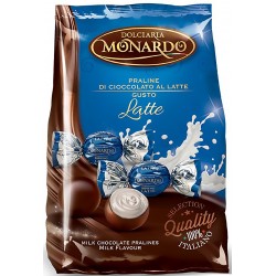 Monardo praline di cioccolato al latte gusto latte busta gr.100