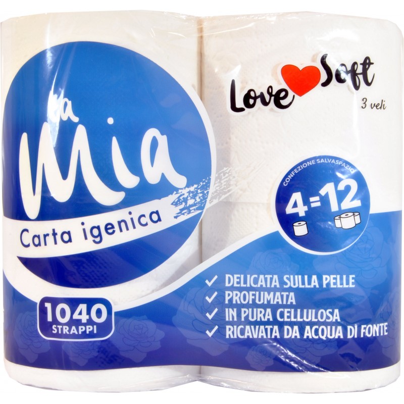 Love soft la mia carta igienica x4