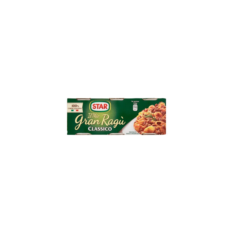 Gran ragu star classico - gr.100 x3 Gran ragu star classico - gr.100 x3