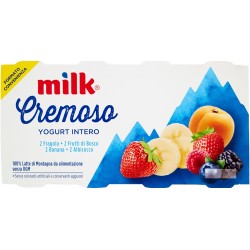 Milk Cremoso Yogurt Intero 2 Fragola 2 Frutti di Bosco 2...