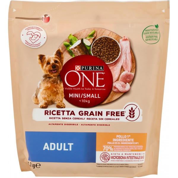 PURINA ONE Mini/Small Grain Free Adult Pollo 1,2 kg