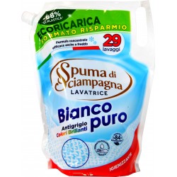 Spuma di Sciampagna Bianco puro Lavatrice Ecoricarica 1305 ml