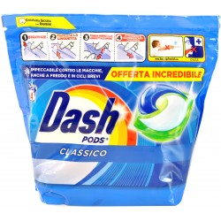 Dash Pods Detersivo Lavatrice Capsule, Classico, 64 Lavaggi gr.1248