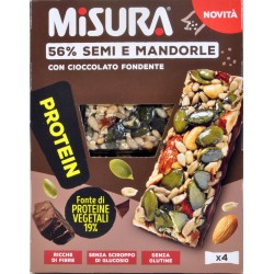 Misura barrette protein al cioccolato gr.120