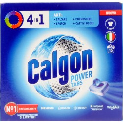 Calfort Calgon Power Tabs 4in1 Anticalcare lavatrice 15 Tabs