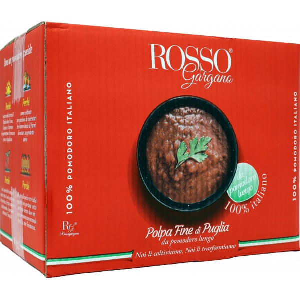 Rosso Gargano polpa fine box kg.10 (2 sacche interne da kg.5 cadauna)
