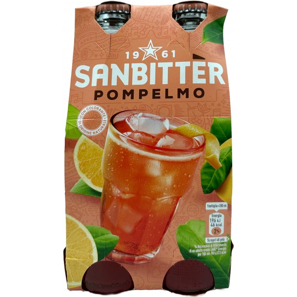 SANBITTÈR Pompelmo 4x20cl SANBITTÈR Pompelmo 4x20cl