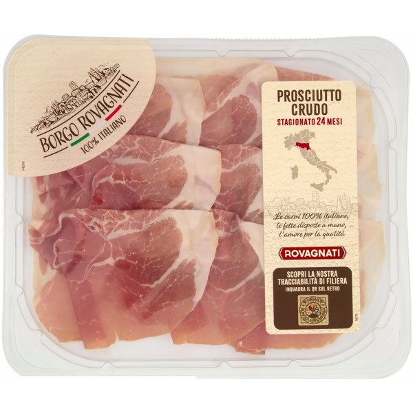Borgo Rovagnati Prosciutto Crudo Stagionato 24 Mesi 100 g Borgo Rovagnati Prosciutto Crudo Stagionato 24 Mesi 100 g