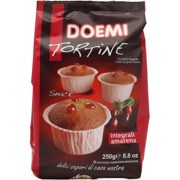 Doemi tortine integrali all'amarena gr.250