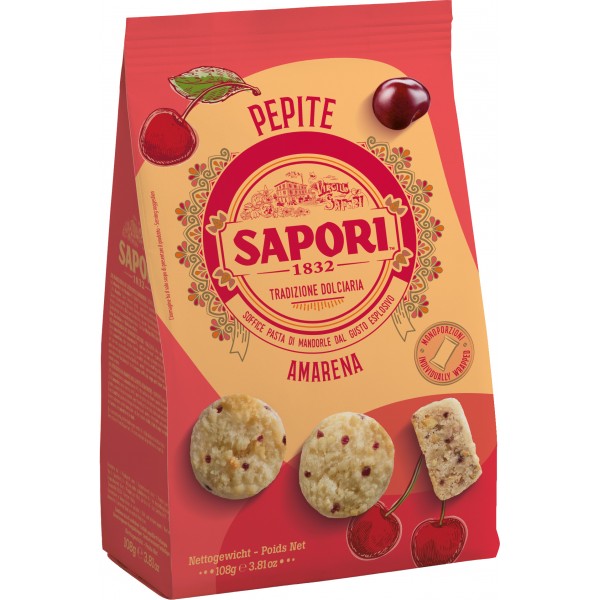 Sapori pepite all'amarena gr.108