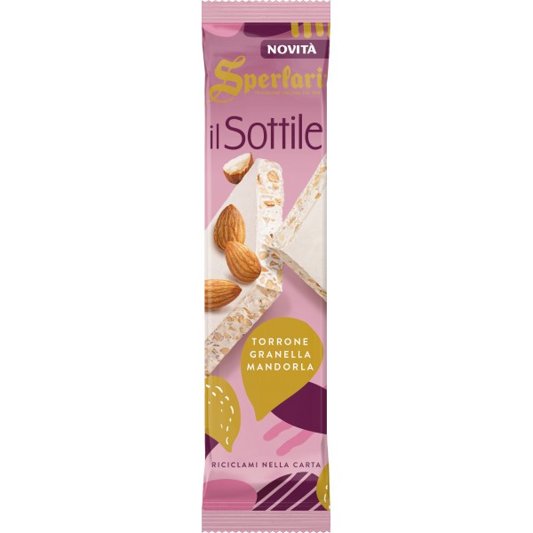 Sperlari il Sottile Torrone Granella Mandorla 110 g Sperlari il Sottile Torrone Granella Mandorla 110 g