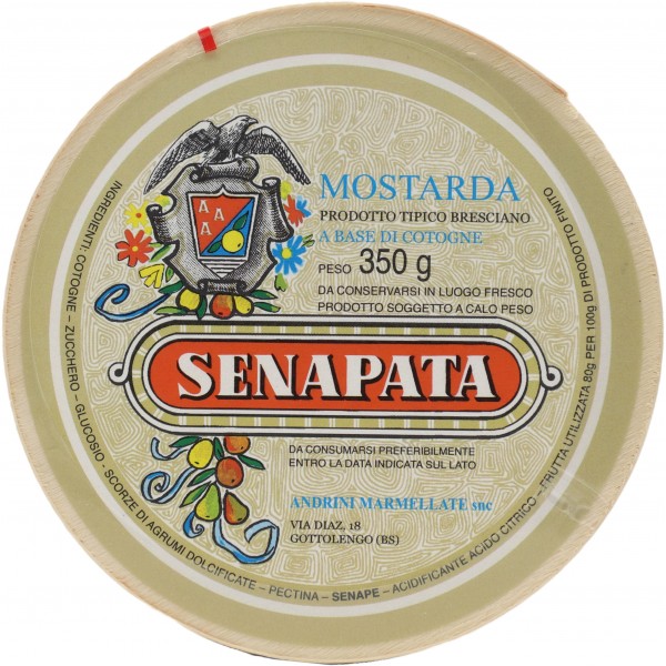 Andrini mostarda base cognogne senapata gr.350 Andrini mostarda base cognogne senapata gr.350