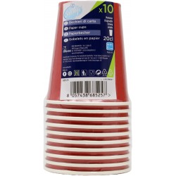 Soft Soft bicchieri carta riciclabile rosso cl.20x10