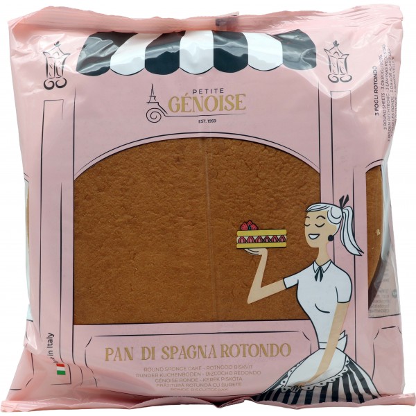 BHB pan di spagna 3 fogli diameto cm.24 gr.350 BHB pan di spagna 3 fogli diameto cm.24 gr.350